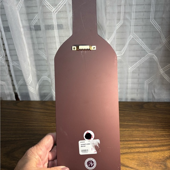 Wooden Wine Bottle Decor or plaque NewView Gifts 15 H script about wine - Picture 4 of 5